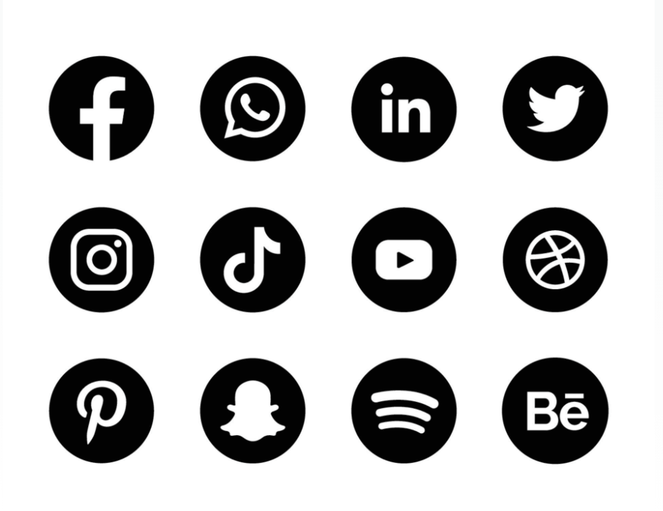 Social-Media-Symbole